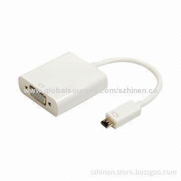 MHL to VGA Adapter, Built-in Two Chips, 1,920 x 1,080P Resolution